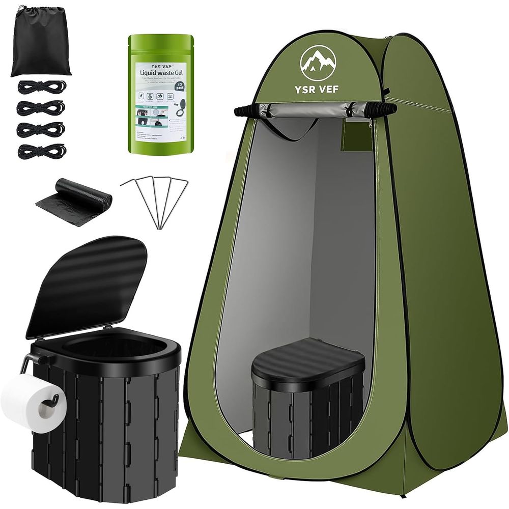 Outdoor Camping - طقم مرحاض متنقل، مرحاض للتخييم مع