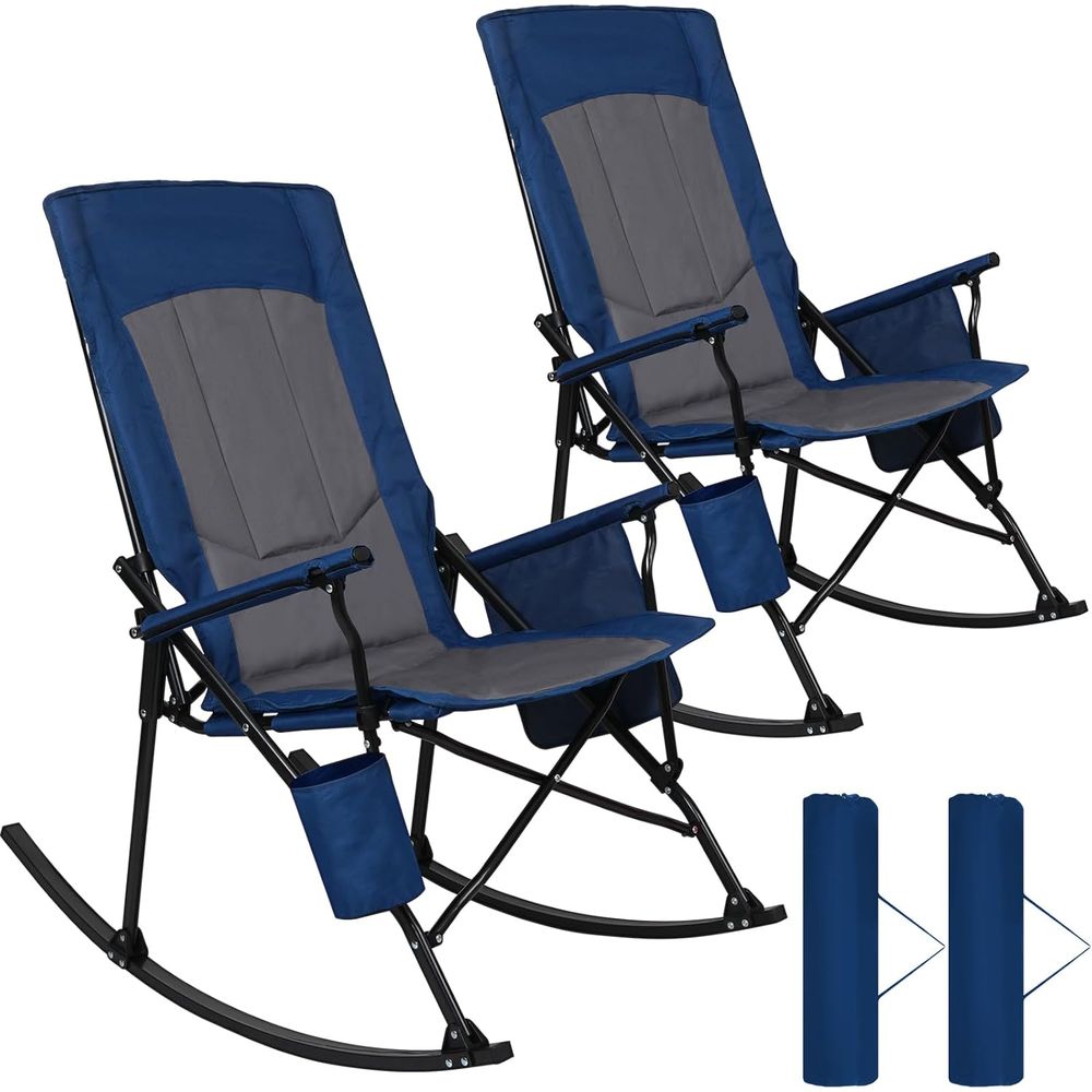 Outdoor Oversized Camping Chair - كرسي هزاز محمول عالي التحمل مع