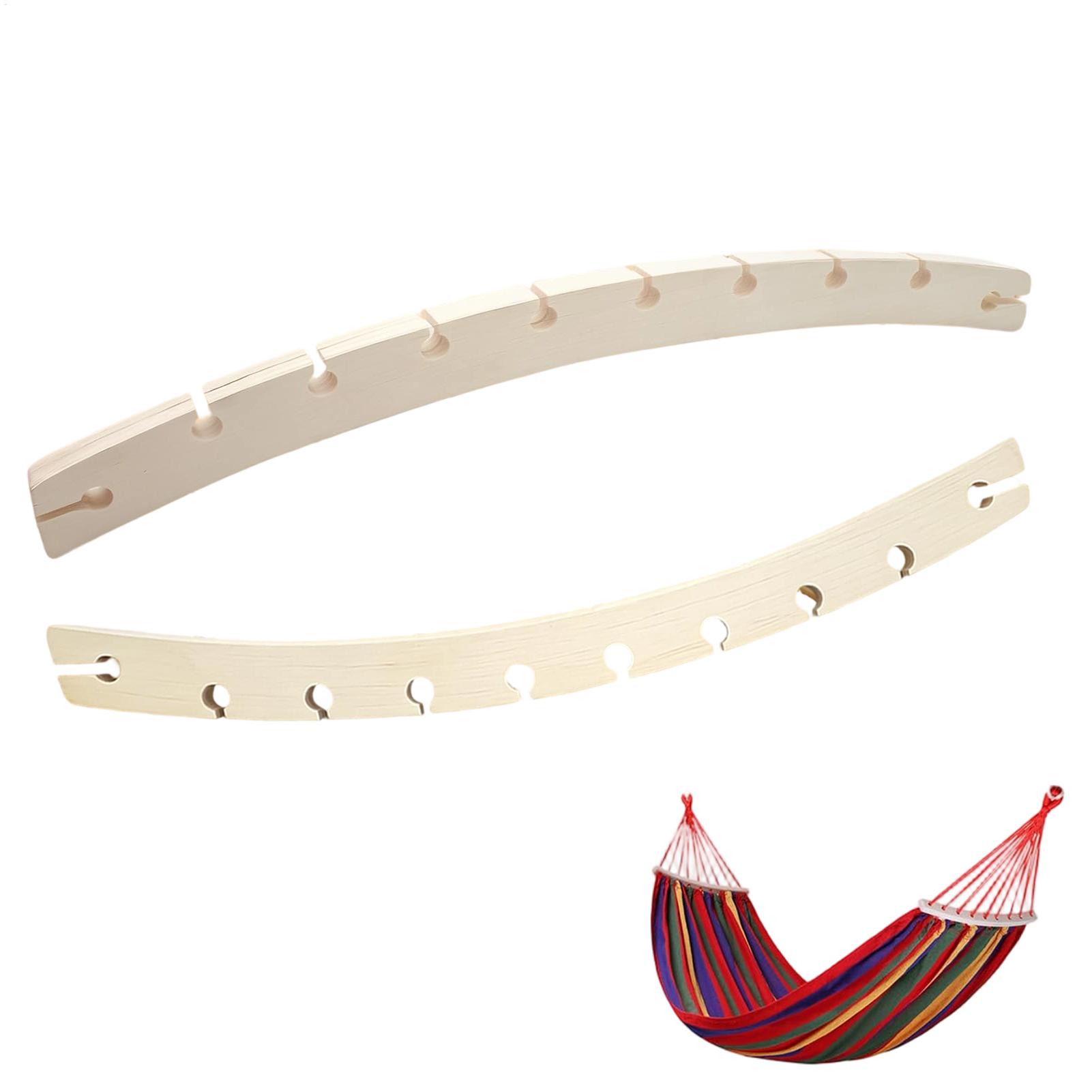 Outdoor Camping Hammock - قطعتان من قضبان التثبيت الخشبية ذات