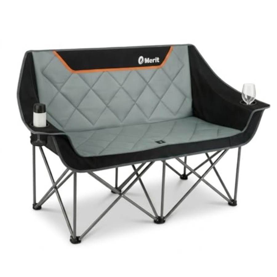 Camping Quad - كرسي تخييم كبير الحجم مبطن بالكامل
