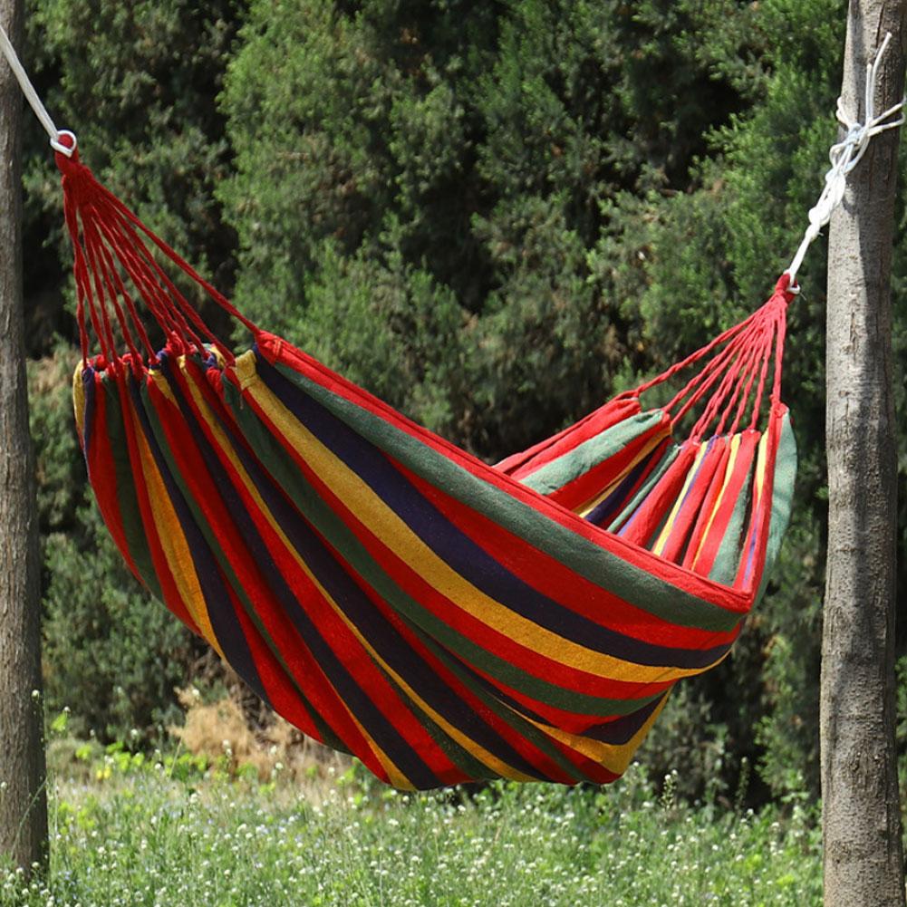 Outdoor Camping Hammock - أرجوحة خارجية محمولة للتخييم، سرير معلق