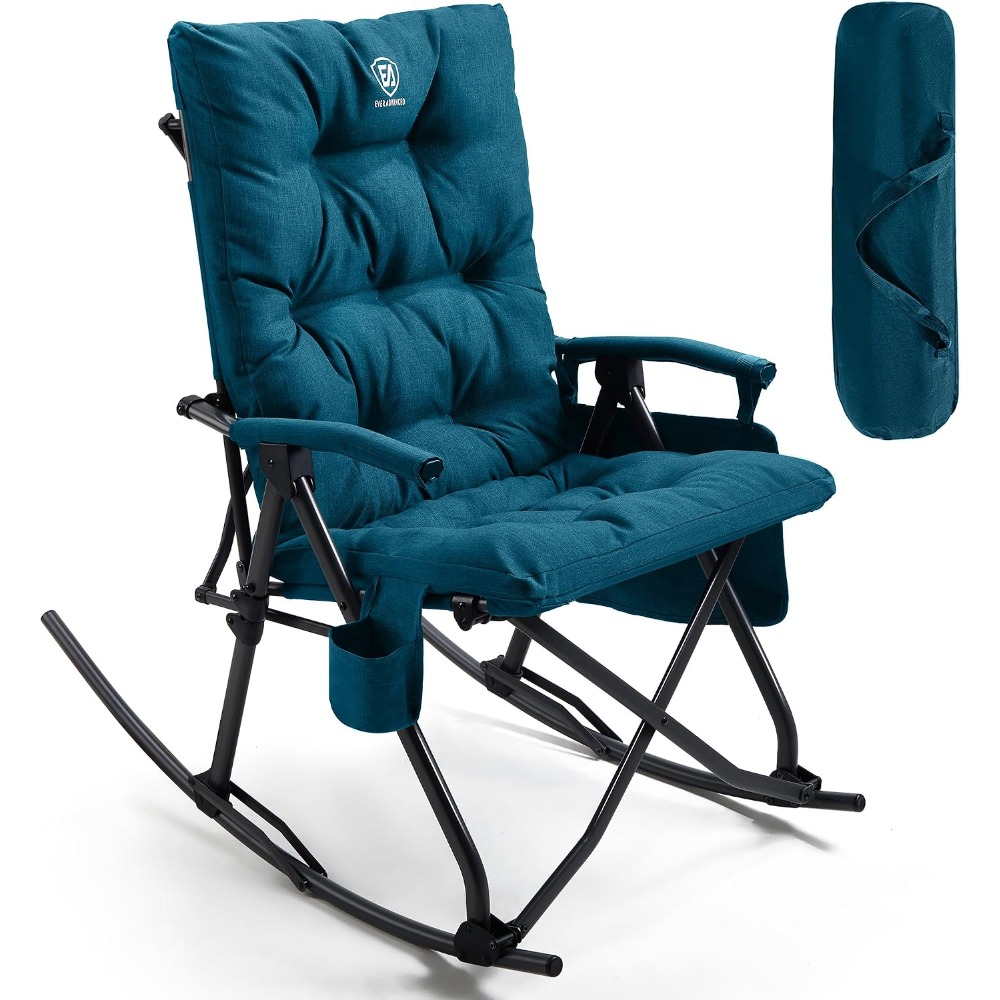 Outdoor Oversized Camping Chair - كرسي تخييم هزاز قابل للطي كبير
