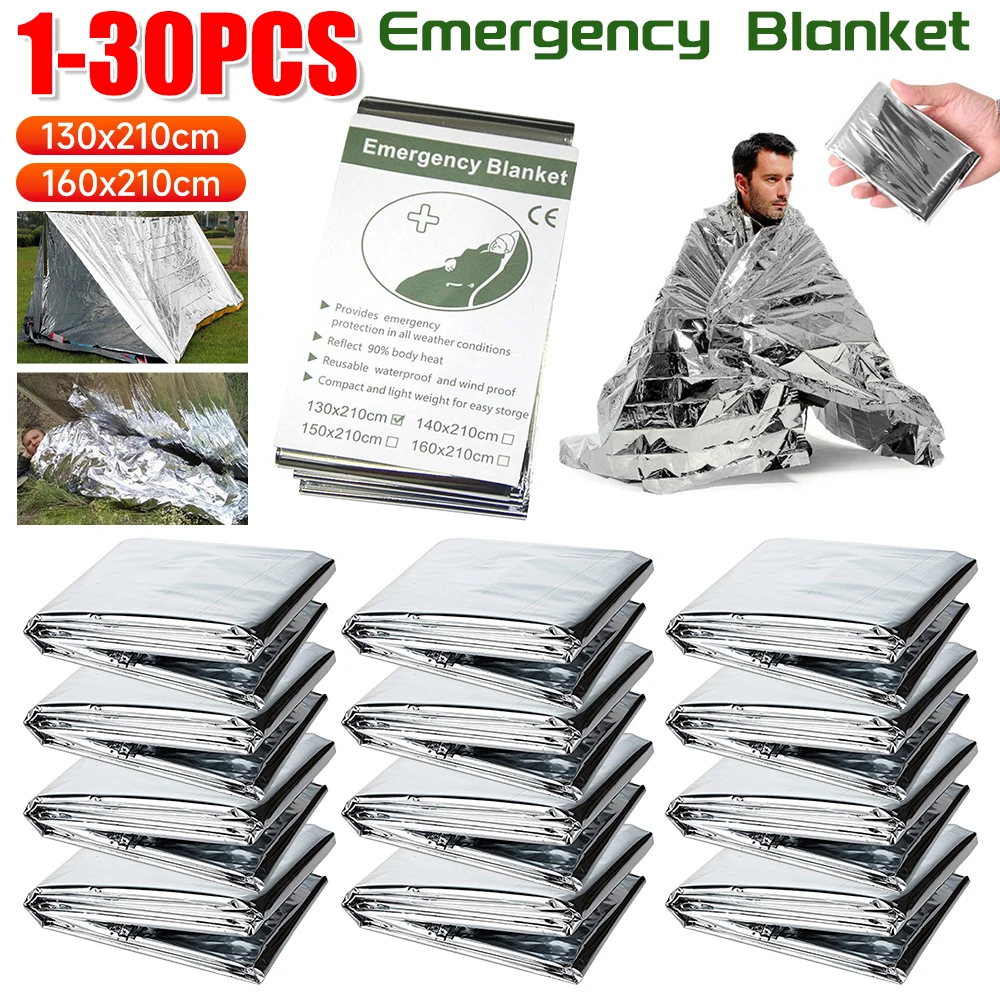 Outdoor Camping Mat Waterproof - 1-30 قطعة بطانية طوارئ في الهواء
