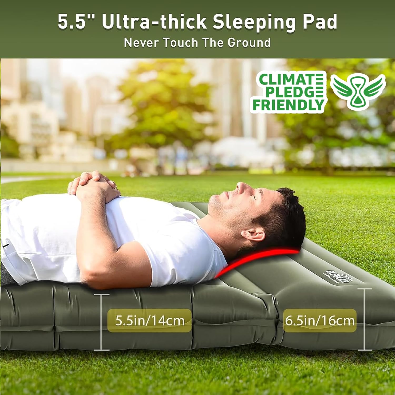 بساط تخييم قابل للنفخ خفيف الو - مراجعة Outdoor Camping Inflatable Tent وسعره