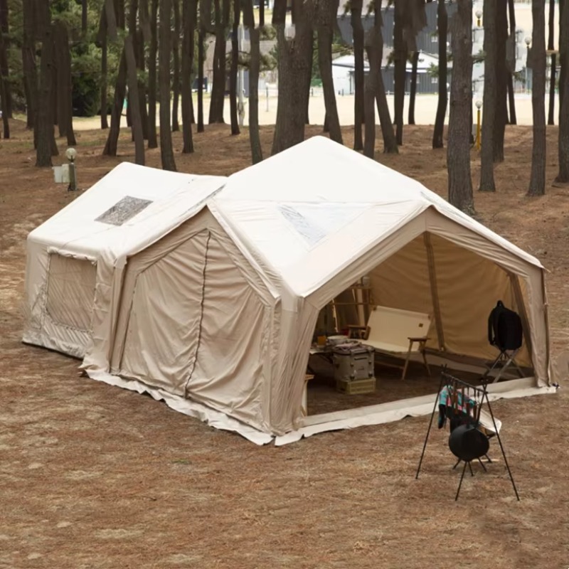 2025 كبير فاخر 5 6 7 شخص مقاوم - مراجعة Outdoor Camping Inflatable Tent وسعره