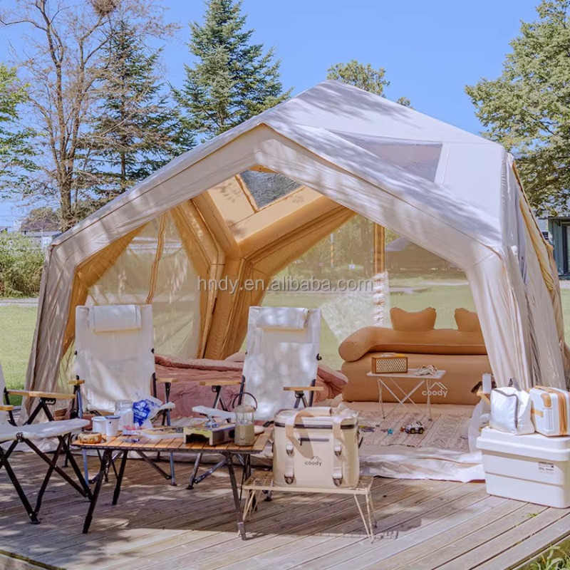 2025 كبير فاخر 5 6 7 شخص مقاوم - مراجعة Outdoor Camping Inflatable Tent وسعره
