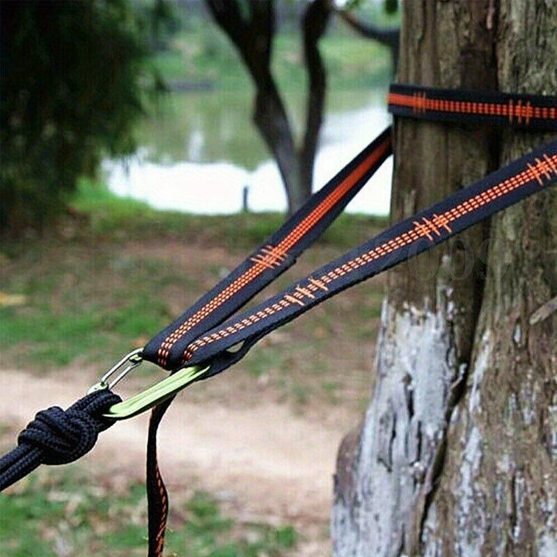 مشبك تسلق شديد التحمل من قطعتي - مراجعة Outdoor Camping Hammock وسعره