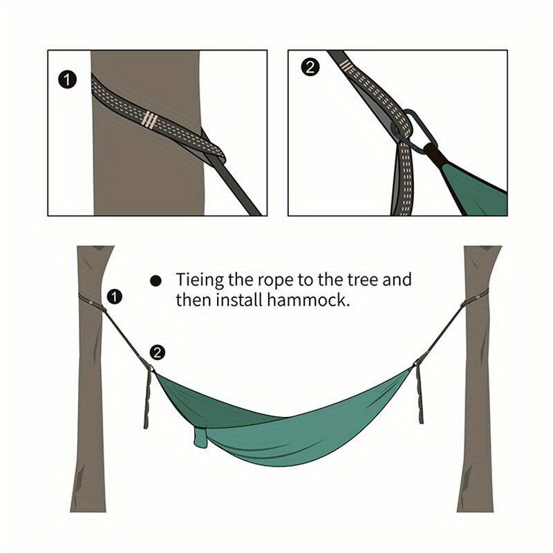 مشبك تسلق شديد التحمل من قطعتي - مراجعة Outdoor Camping Hammock وسعره