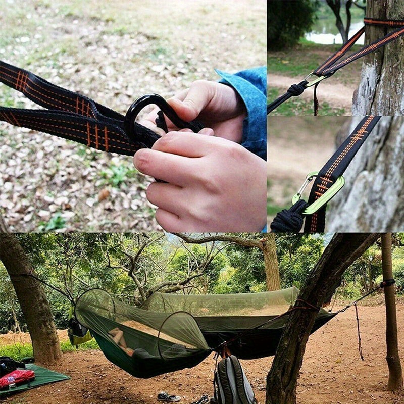 مشبك تسلق شديد التحمل من قطعتي - مراجعة Outdoor Camping Hammock وسعره