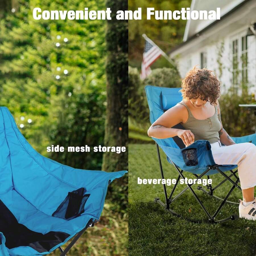 كرسي تخييم خارجي قابل للطي للب - مراجعة Outdoor Oversized Camping Chair وسعره