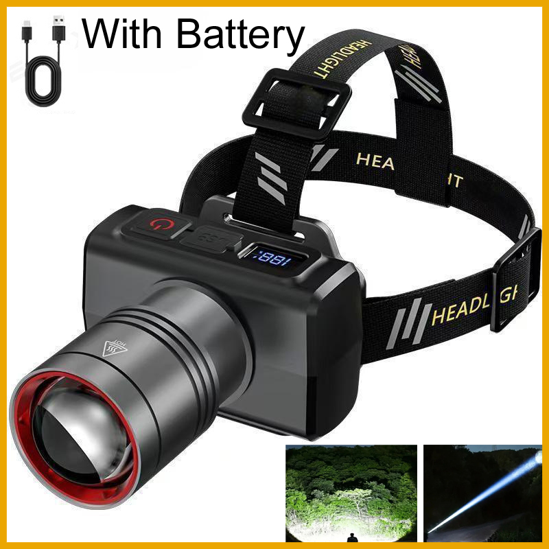 مصباح أمامي رقمي LED قابل لإعا - مراجعة Outdoor Camping Lantern وسعره