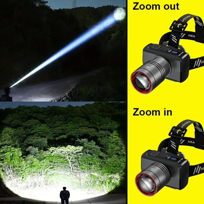 مصباح أمامي رقمي LED قابل لإعا - مراجعة Outdoor Camping Lantern وسعره
