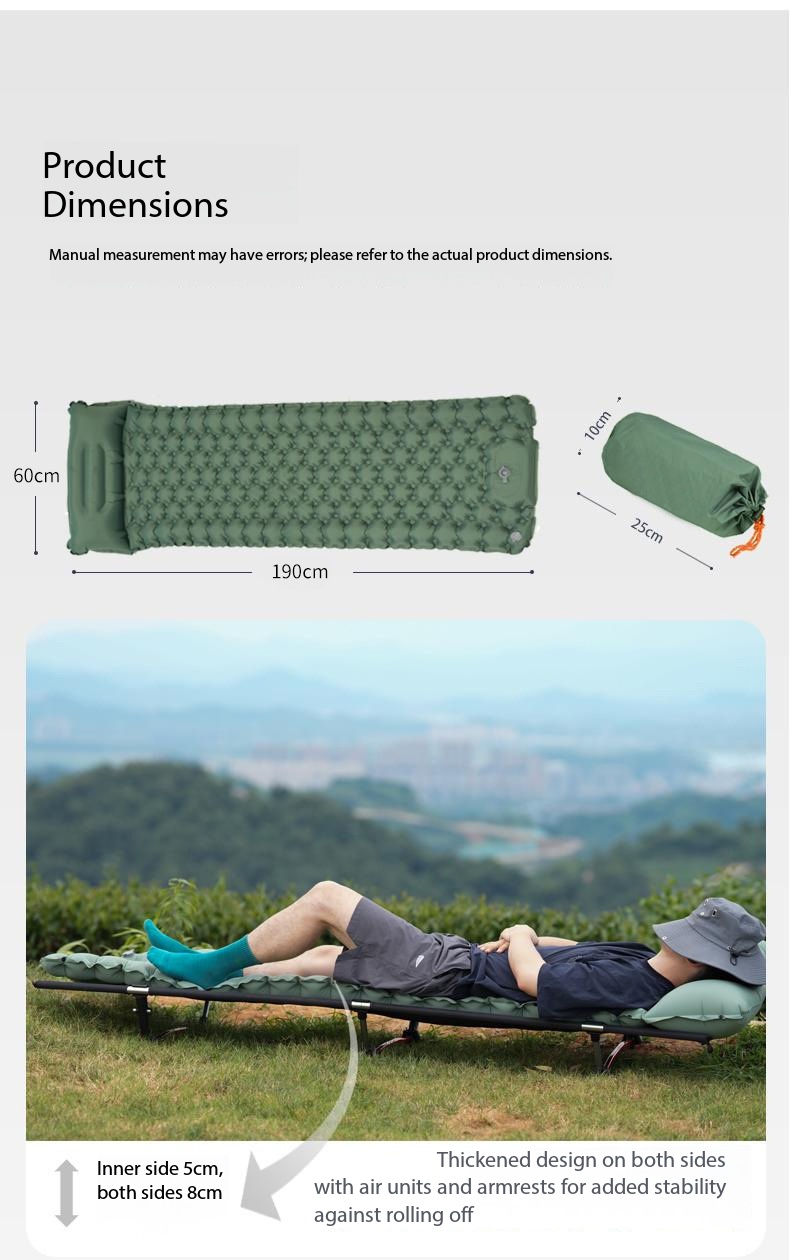 فراش هوائي قابل للنفخ مقاوم لل - مراجعة Outdoor Camping Mat Waterproof وسعره