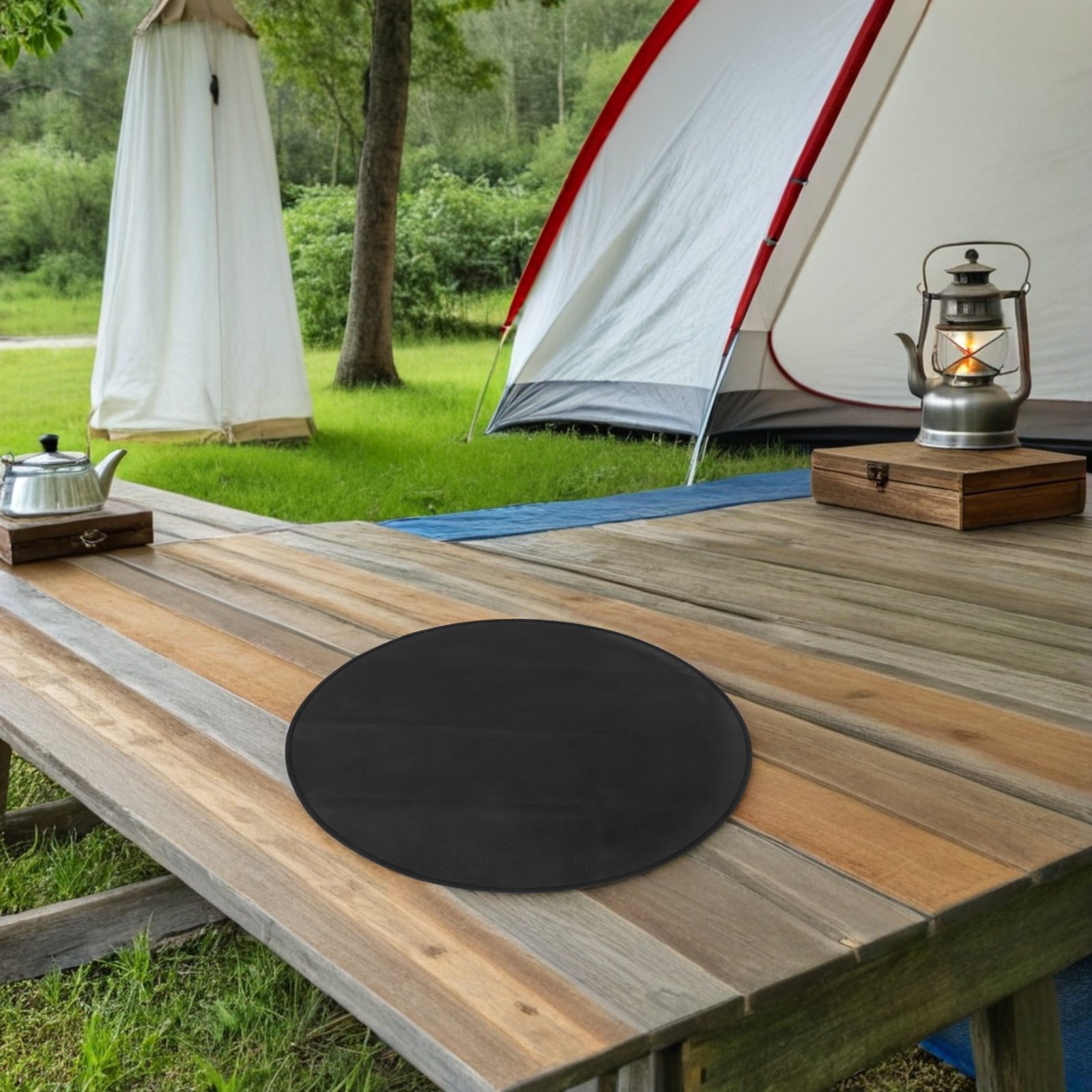 حصيرة شواء دائرية مقاومة للحري - مراجعة Outdoor Camping Mat Waterproof وسعره