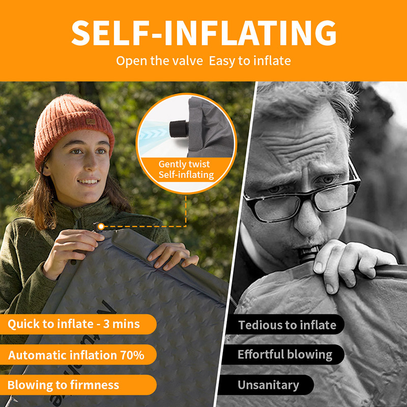 Naturehike الذاتي تضخيم الهواء - مراجعة Outdoor Camping Inflatable Tent وسعره