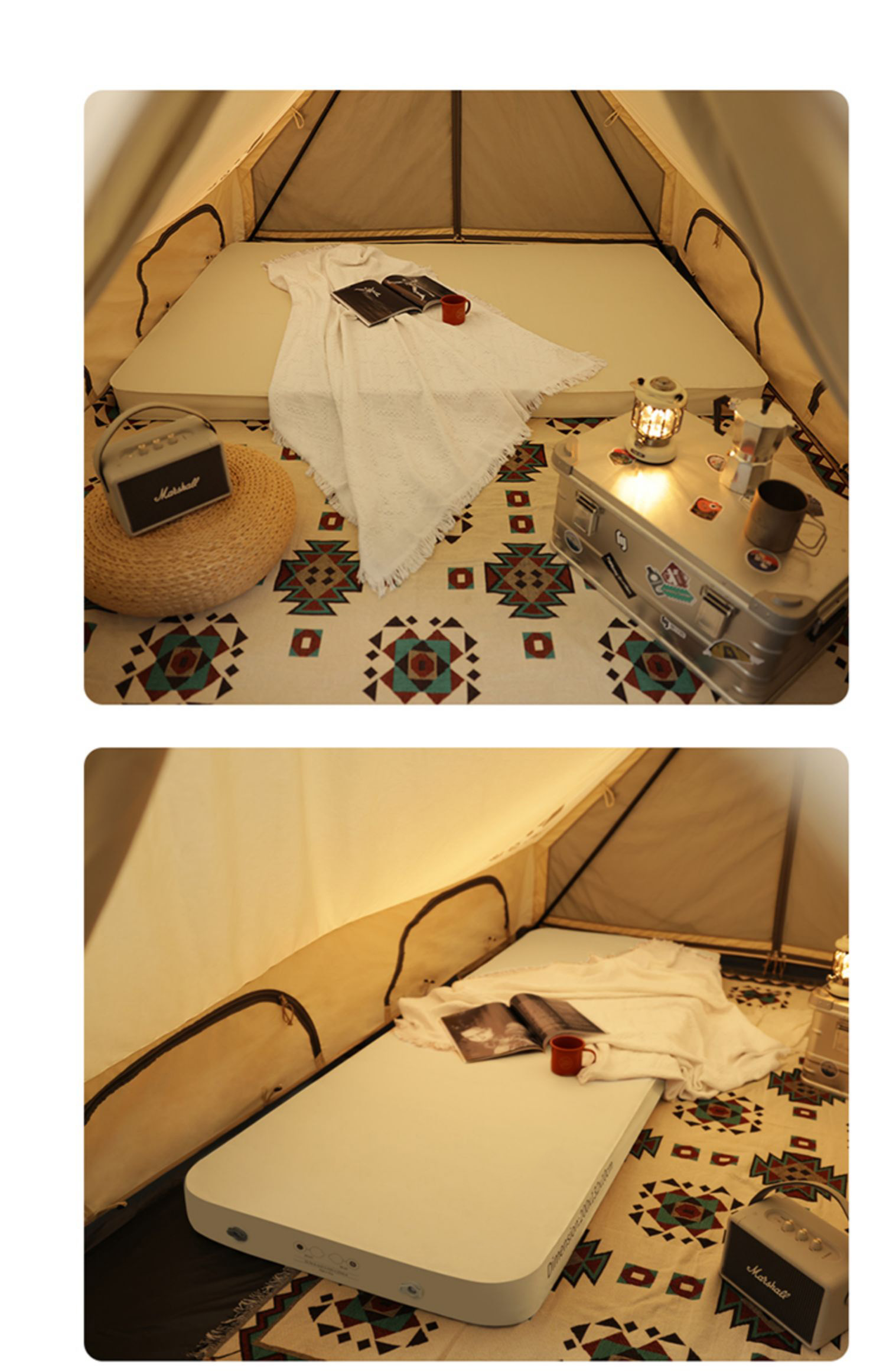سرير هوائي قابل للنفخ للتخييم  - مراجعة Outdoor Camping Beds For Sale وسعره