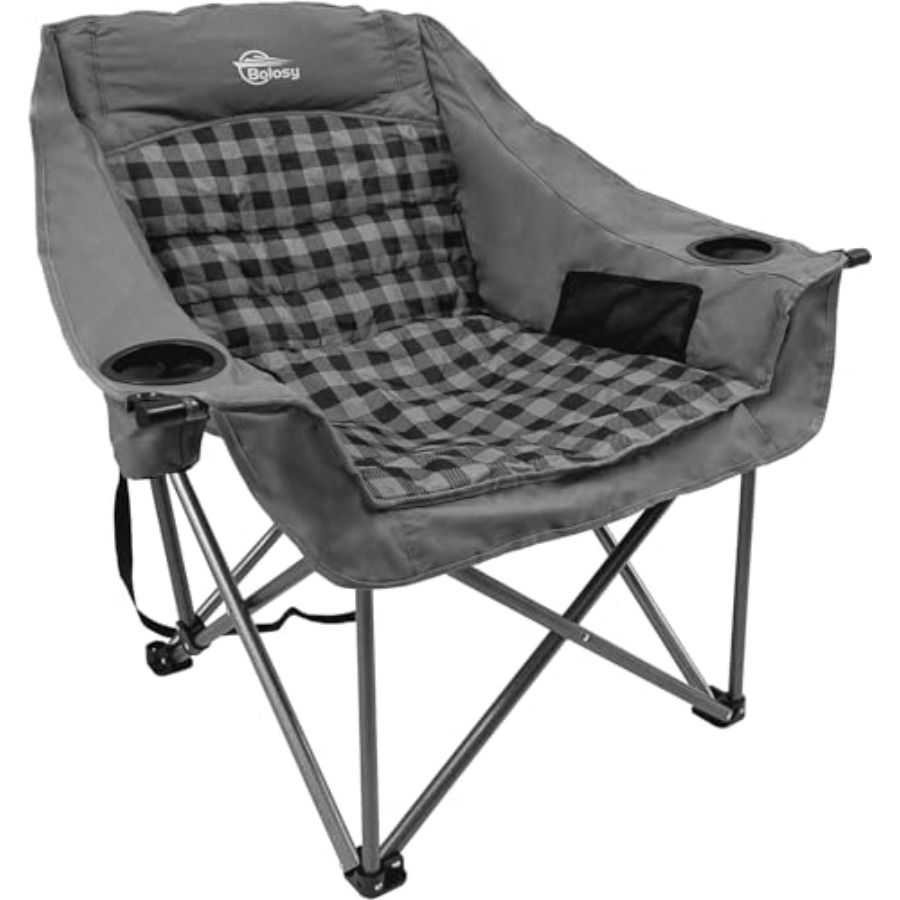 كراسي تخييم كبيرة الحجم للبالغ - مراجعة Outdoor Oversized Camping Chair وسعره