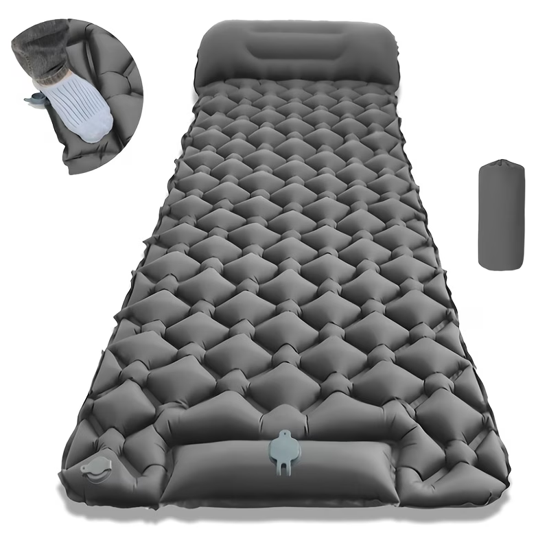 وسادة نوم قابلة للنفخ من مادة  - مراجعة Outdoor Inflatable Camping Tent With Air Pump وسعره