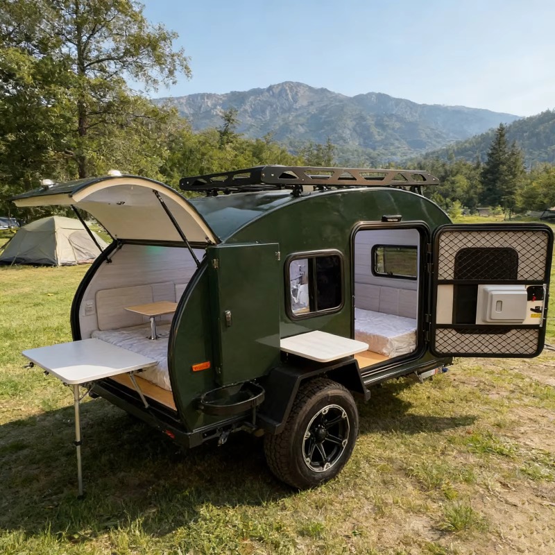 مقطورة تخييم خارجية مخصصة للبي - مراجعة Outdoor Camping Beds For Sale وسعره