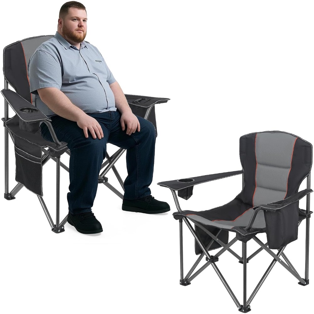 كرسيان قابلان للطي للتخييم شدي - مراجعة Outdoor Oversized Camping Chair وسعره