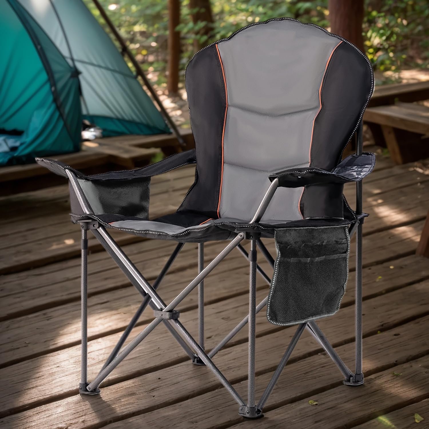 كرسي تخييم قابل للطي كبير الحج - مراجعة Outdoor Oversized Camping Chair وسعره