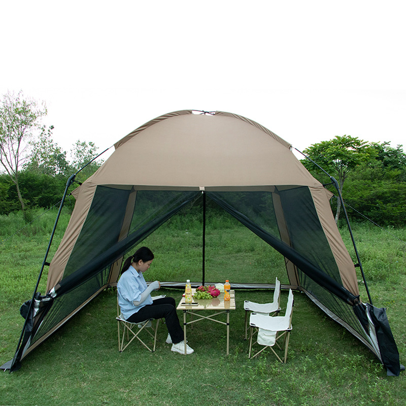 خيمة شمسية محمولة للاستخدام ال - مراجعة Outdoor Camping Gazebo وسعره