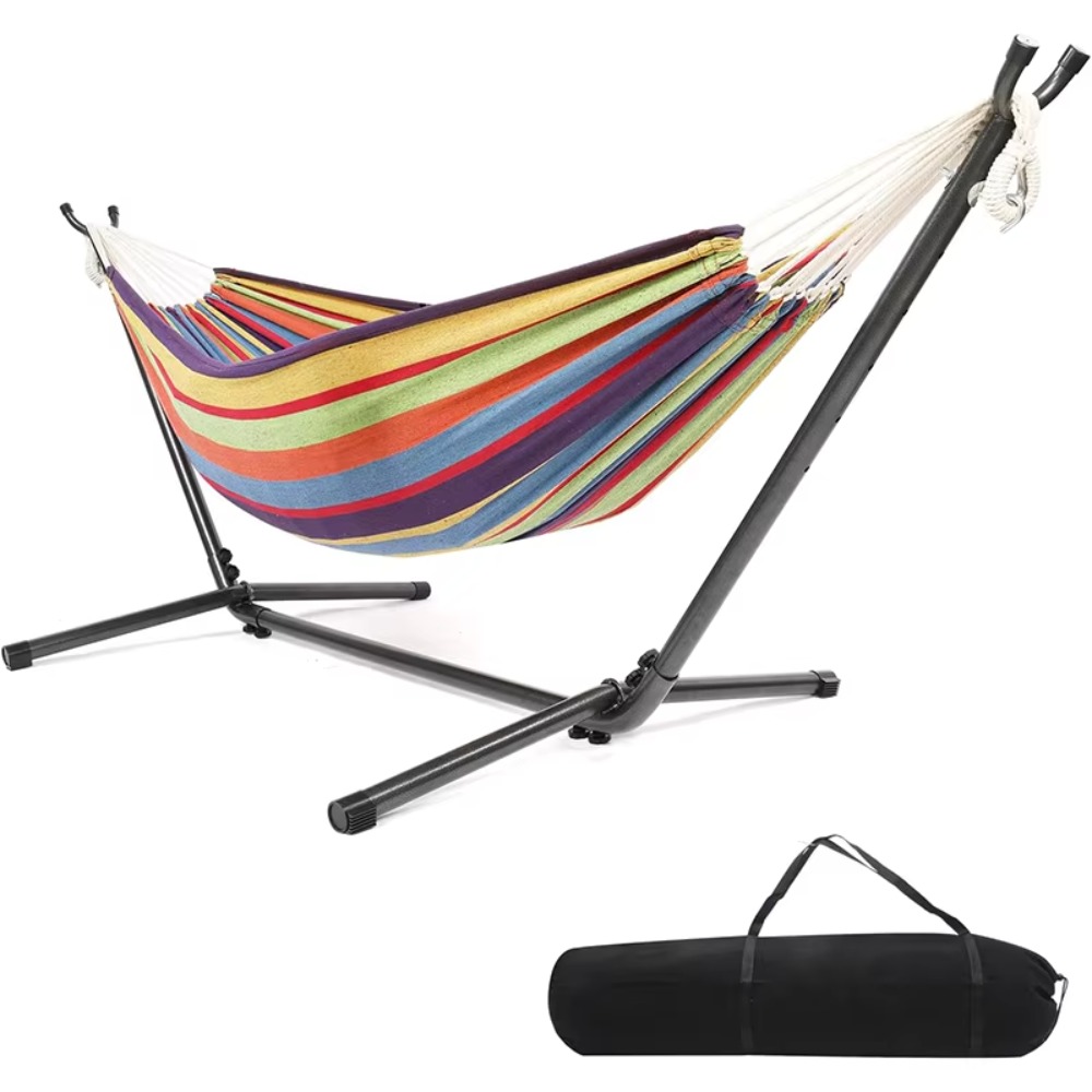 حامل أرجوحة تخييم خارجي بإطار  - مراجعة Outdoor Camping Hammock وسعره