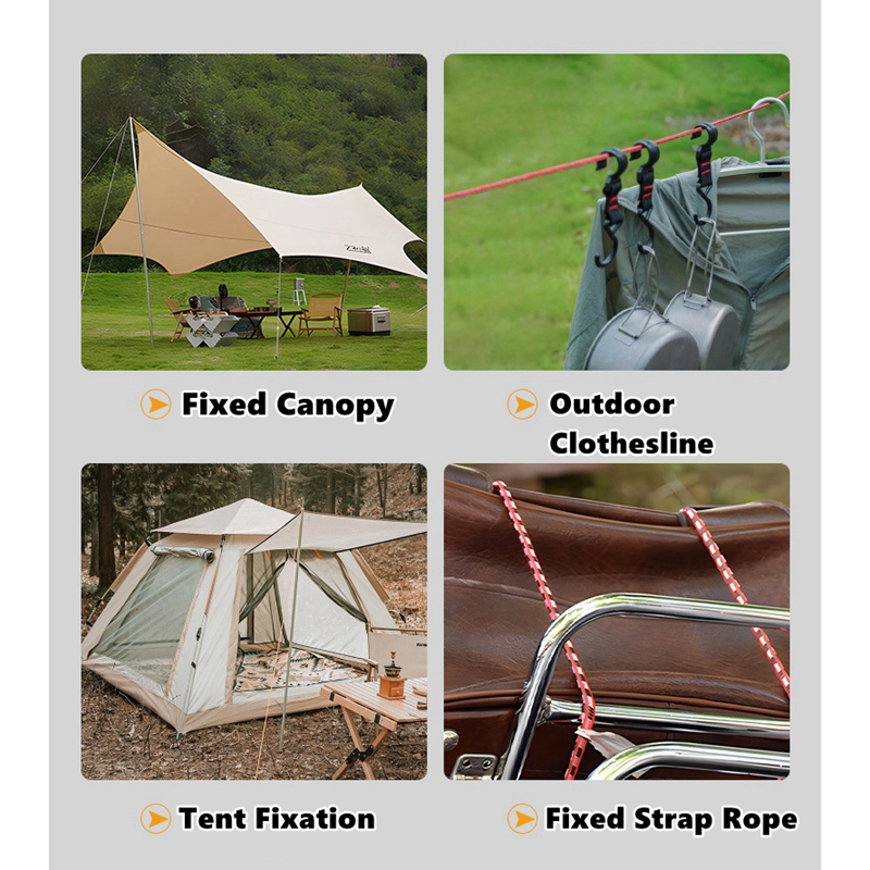 حبال خيمة خفيفة الوزن 6 مم مع  - مراجعة Outdoor Camping Tarp وسعره