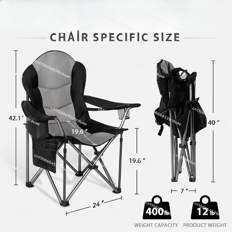 كرسي قابل للطي للتخييم في الهو - مراجعة Outdoor Oversized Camping Chair وسعره