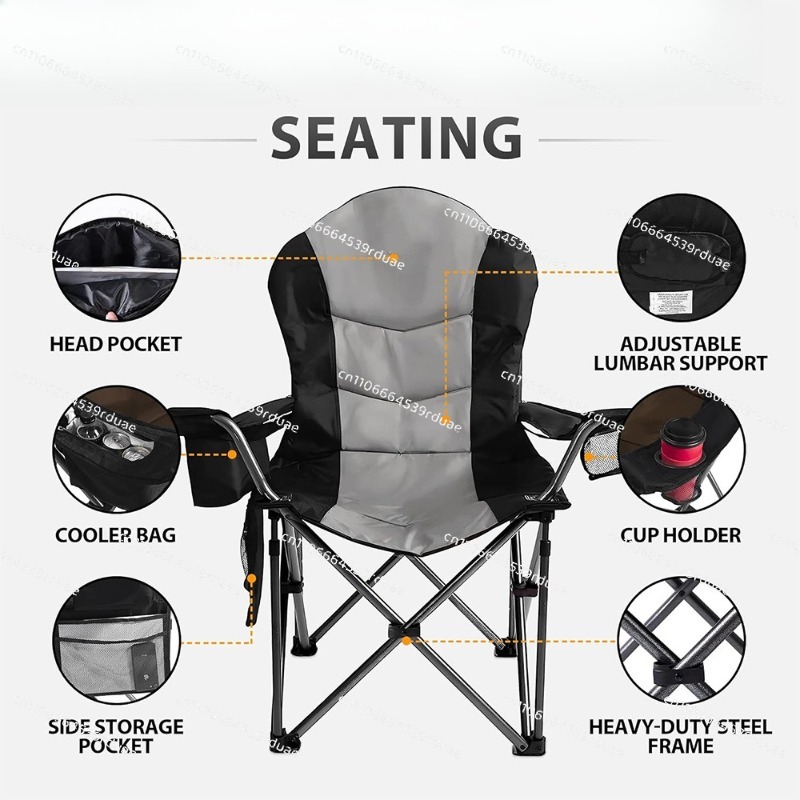 كرسي قابل للطي للتخييم في الهو - مراجعة Outdoor Oversized Camping Chair وسعره