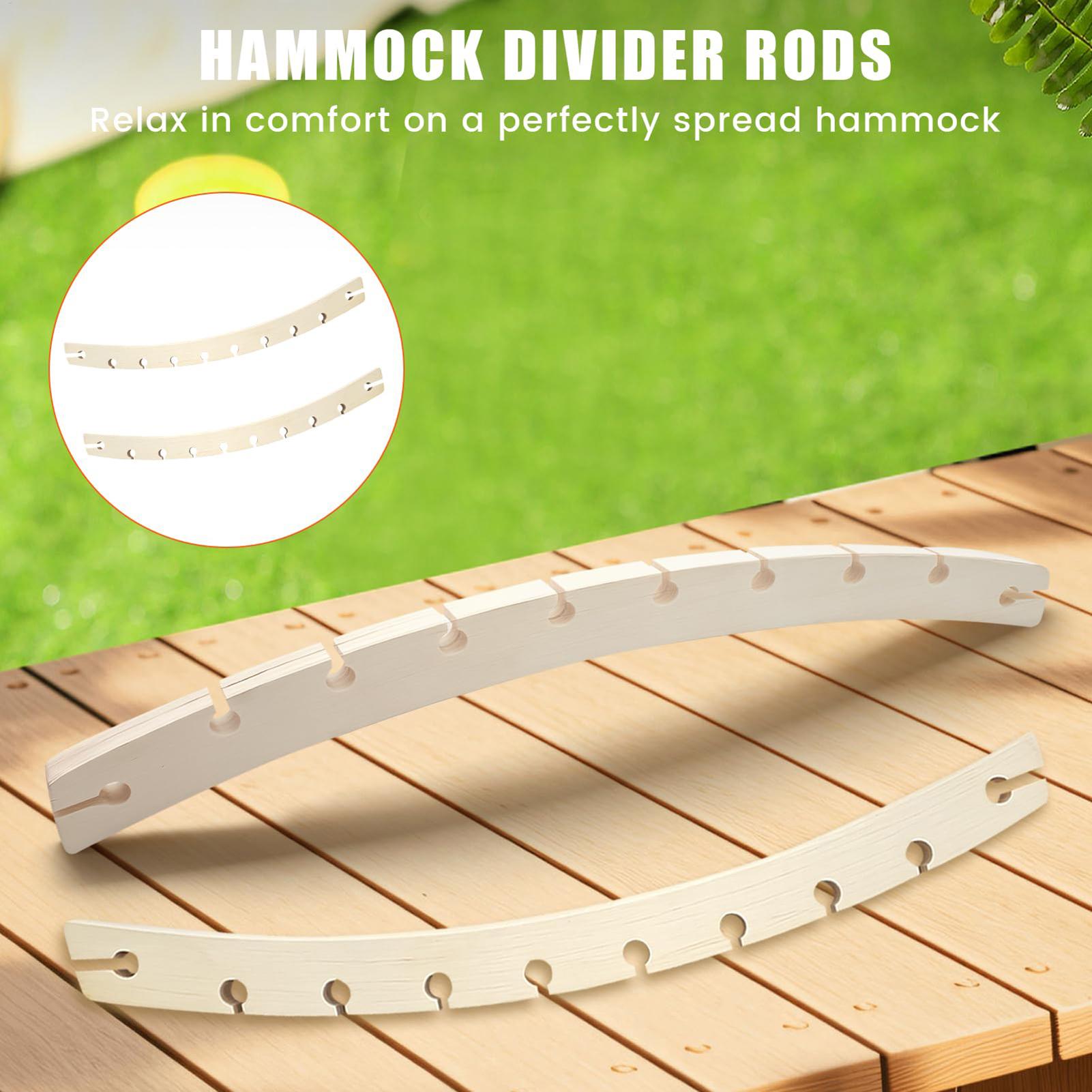 قطعتان من قضبان التثبيت الخشبي - مراجعة Outdoor Camping Hammock وسعره