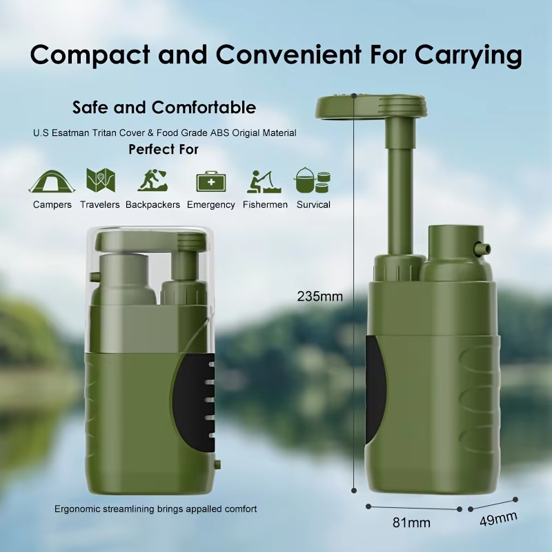 فلتر مياه خارجي للشرب المباشر، - مراجعة Outdoor Camping Direct وسعره