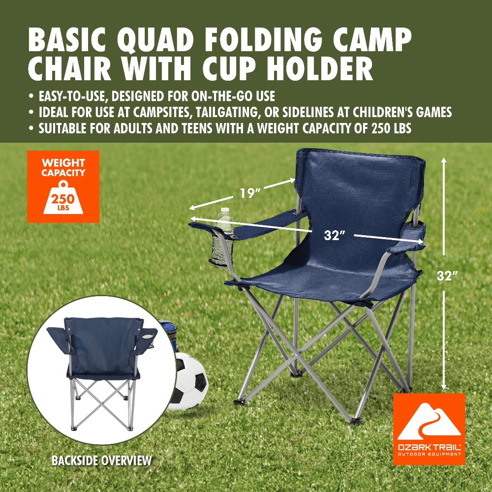 كرسي تخييم محمول قابل للطي بأر - مراجعة Camping Quad وسعره