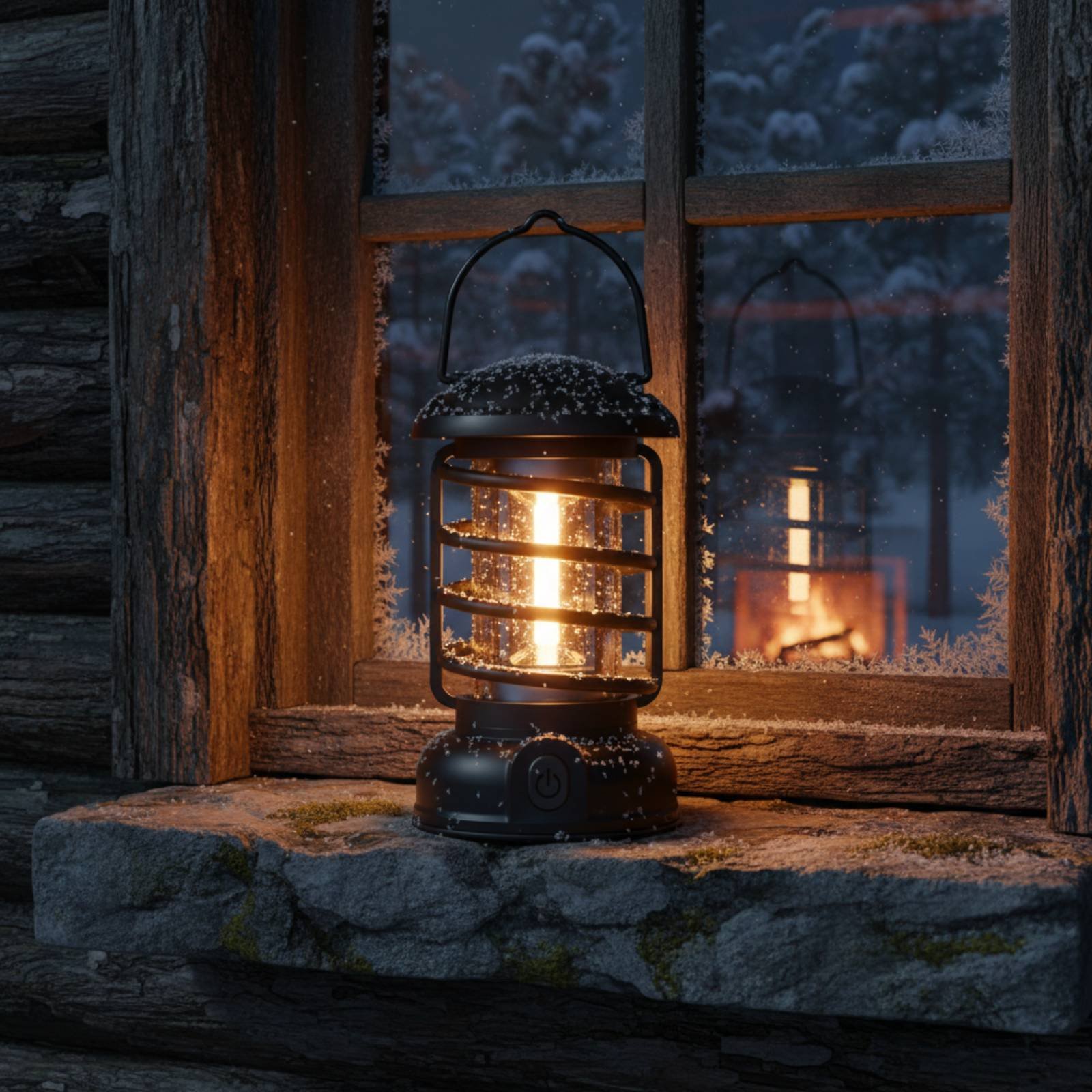 فانوس تخييم بتصميم عتيق مع مصد - مراجعة Outdoor Camping Lantern وسعره