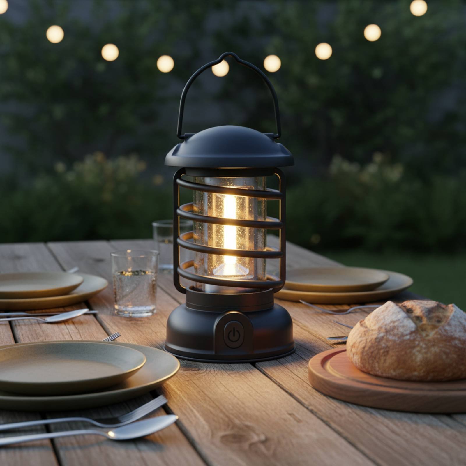 فانوس تخييم بتصميم عتيق مع مصد - مراجعة Outdoor Camping Lantern وسعره