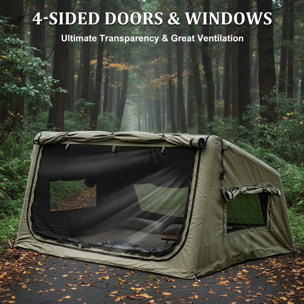 خيمة تخييم خارجية قابلة للنفخ  - مراجعة Outdoor Camping Inflatable Tent وسعره