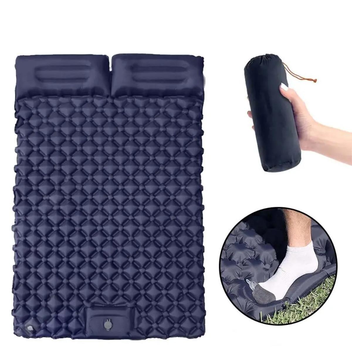 فراش هوائي قابل للنفخ فردي ومز - مراجعة Outdoor Camping Mat Waterproof وسعره