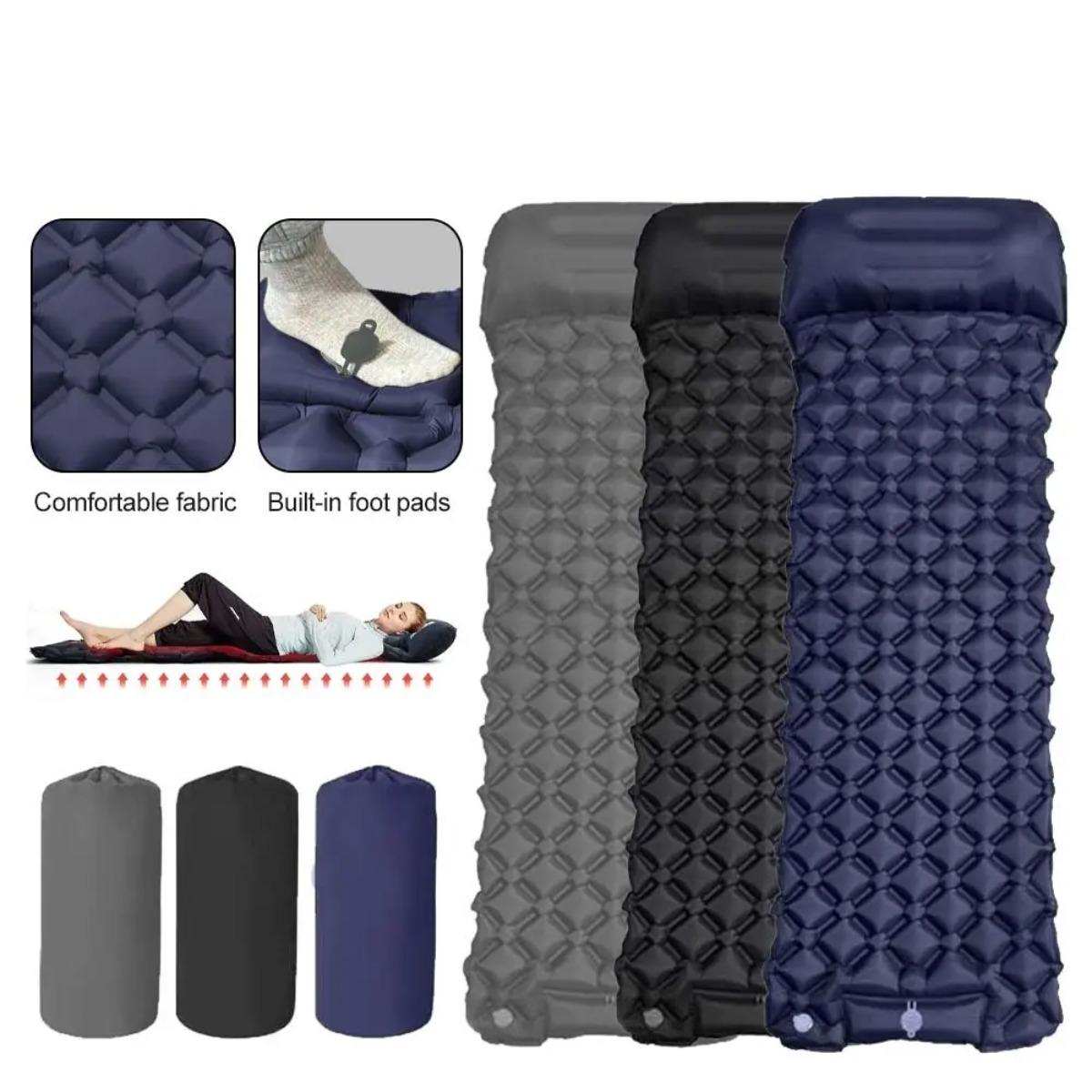 فراش هوائي قابل للنفخ فردي ومز - مراجعة Outdoor Camping Mat Waterproof وسعره