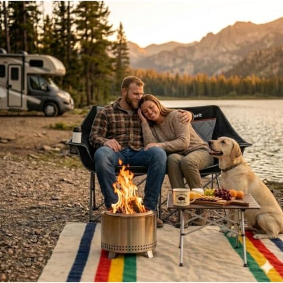 كرسي تخييم كبير الحجم مبطن بال - مراجعة Camping Quad وسعره