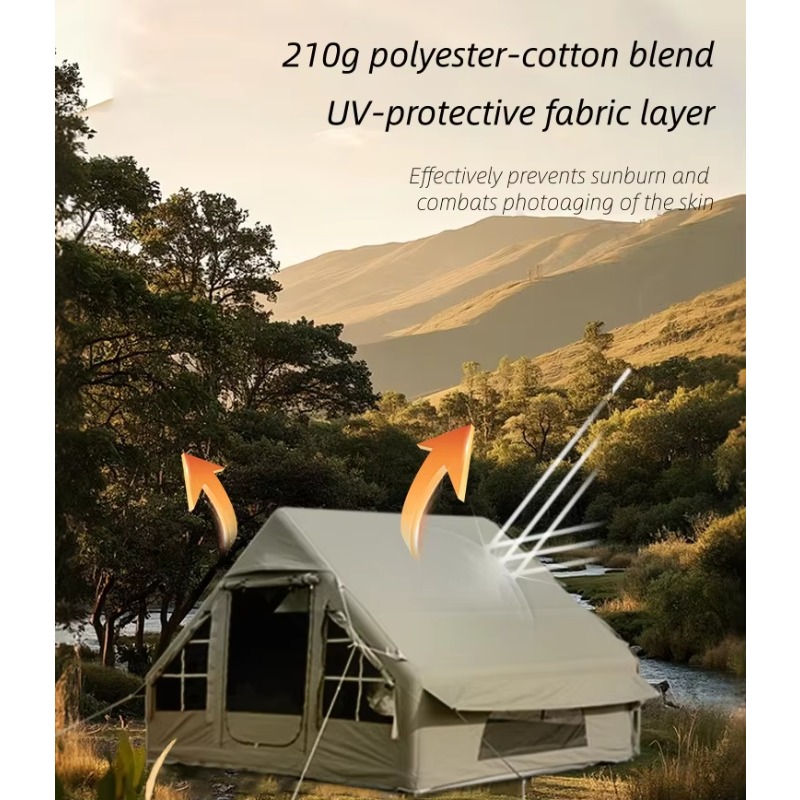 خيمة تخييم خارجية قابلة للنفخ  - مراجعة Outdoor Camping Inflatable Tent وسعره