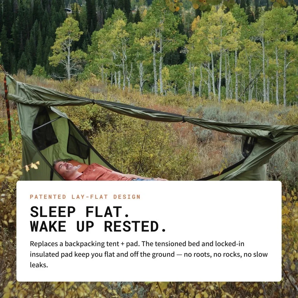 أرجوحة مسطحة مع شبكة ضد البعوض - مراجعة Outdoor Camping Hammock وسعره
