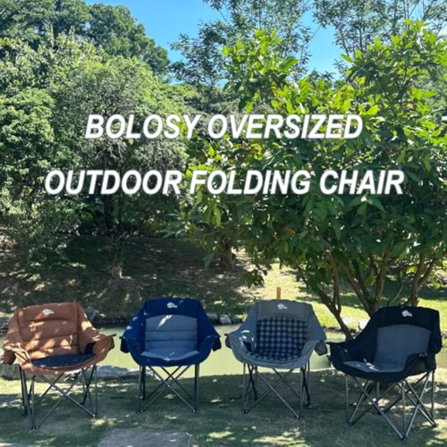 كرسي تخييم كبير الحجم للاستخدا - مراجعة Outdoor Oversized Camping Chair وسعره