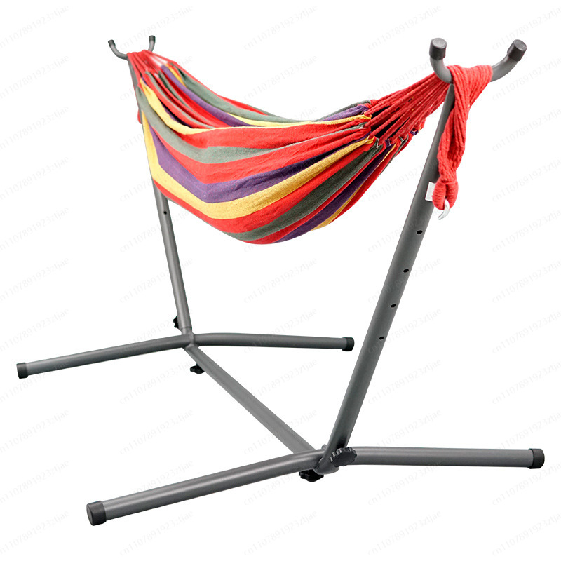 أرجوحة قماشية بإطار فولاذي للت - مراجعة Outdoor Camping Hammock وسعره