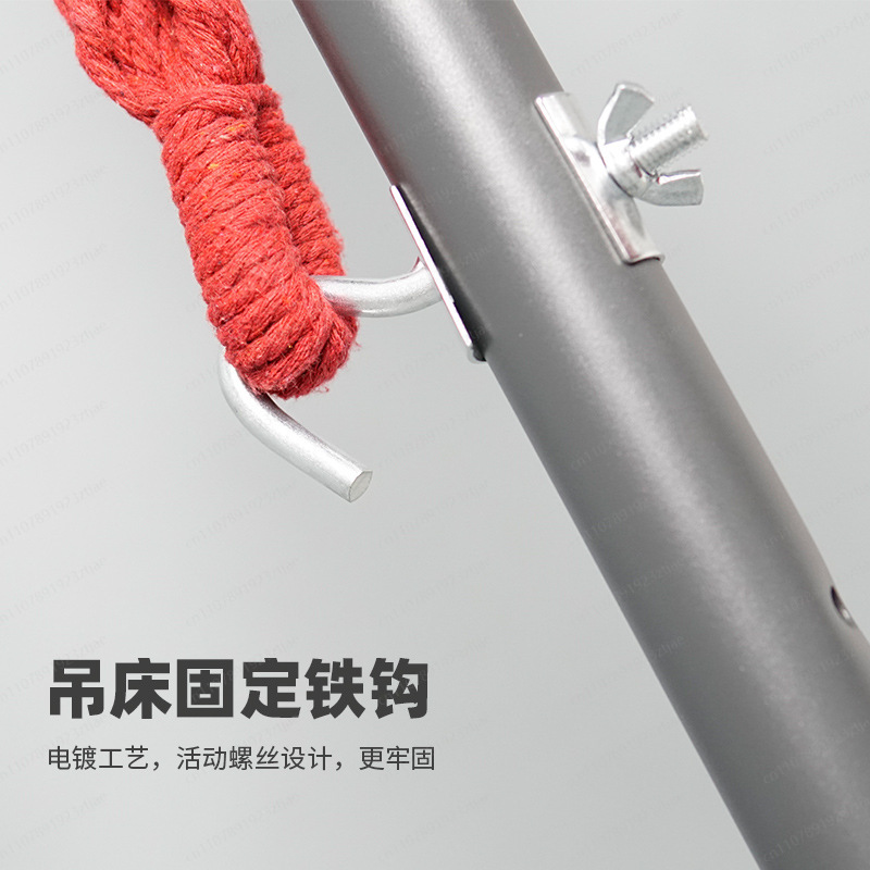 أرجوحة قماشية بإطار فولاذي للت - مراجعة Outdoor Camping Hammock وسعره