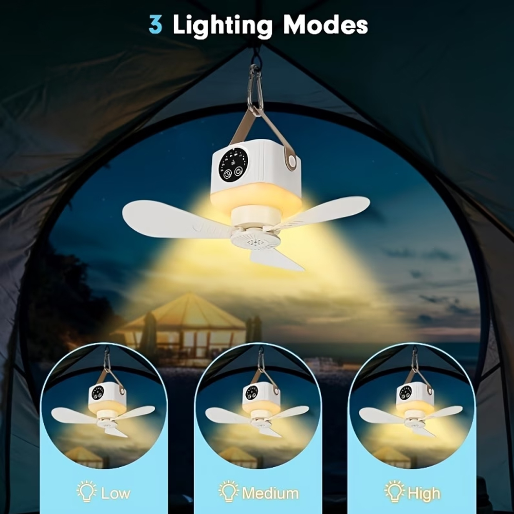مروحة سقف محمولة مع إضاءة، بطا - مراجعة Outdoor Camping Gazebo وسعره