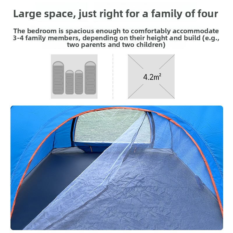 خيمة للتخييم الخارجي مزدوجة أو - مراجعة Camping Quad وسعره