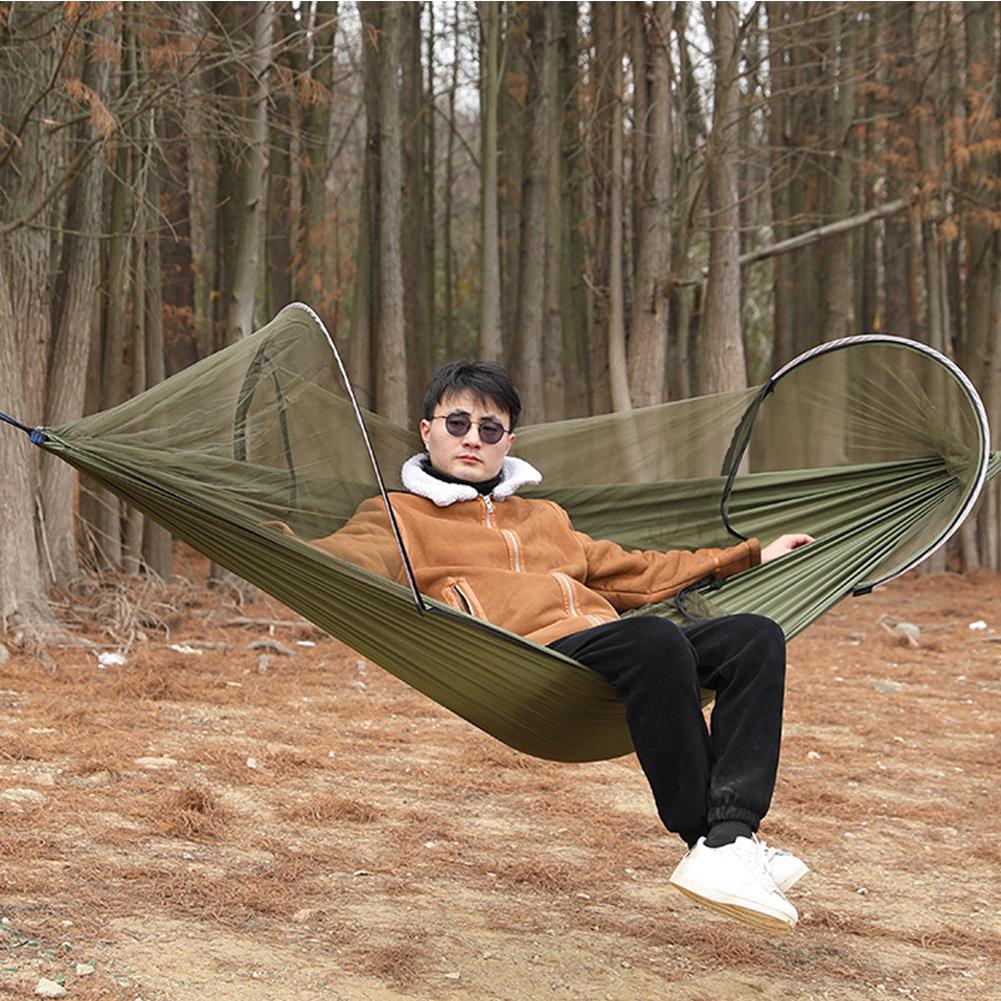 أرجوحة سريعة التركيب تلقائيًا  - مراجعة Outdoor Camping Hammock وسعره