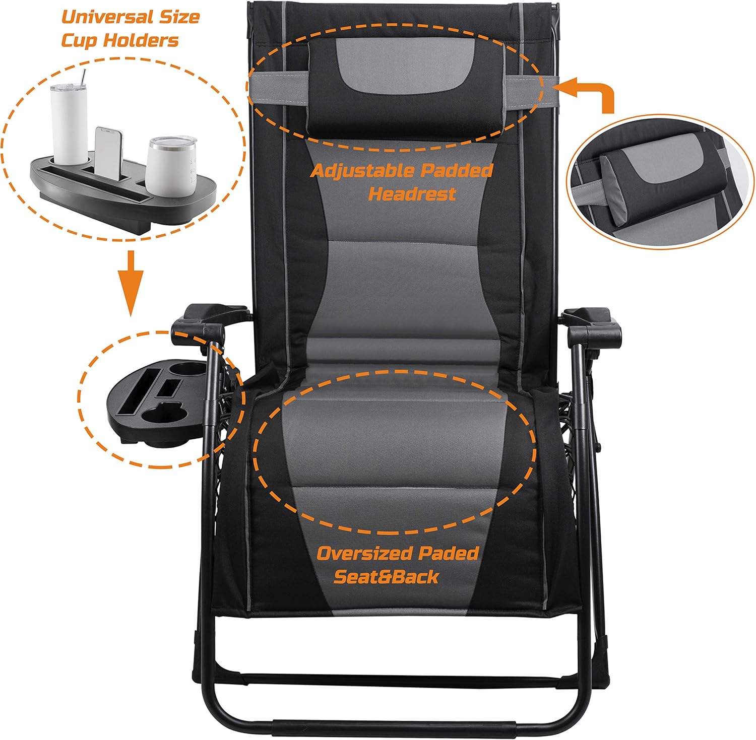 XXL كرسي قابل للطي كبير الحجم  - مراجعة Outdoor Oversized Camping Chair وسعره