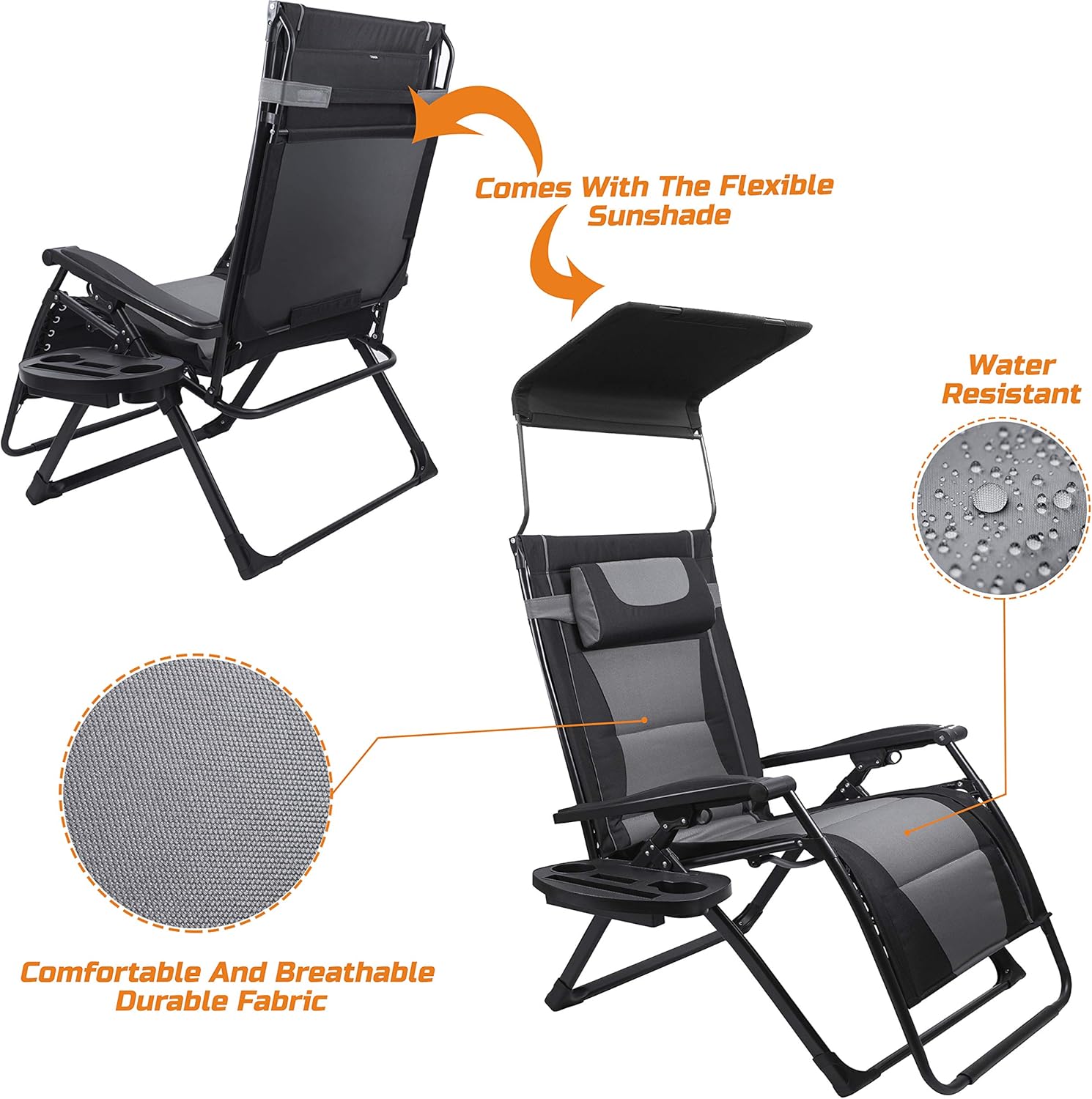 XXL كرسي قابل للطي كبير الحجم  - مراجعة Outdoor Oversized Camping Chair وسعره